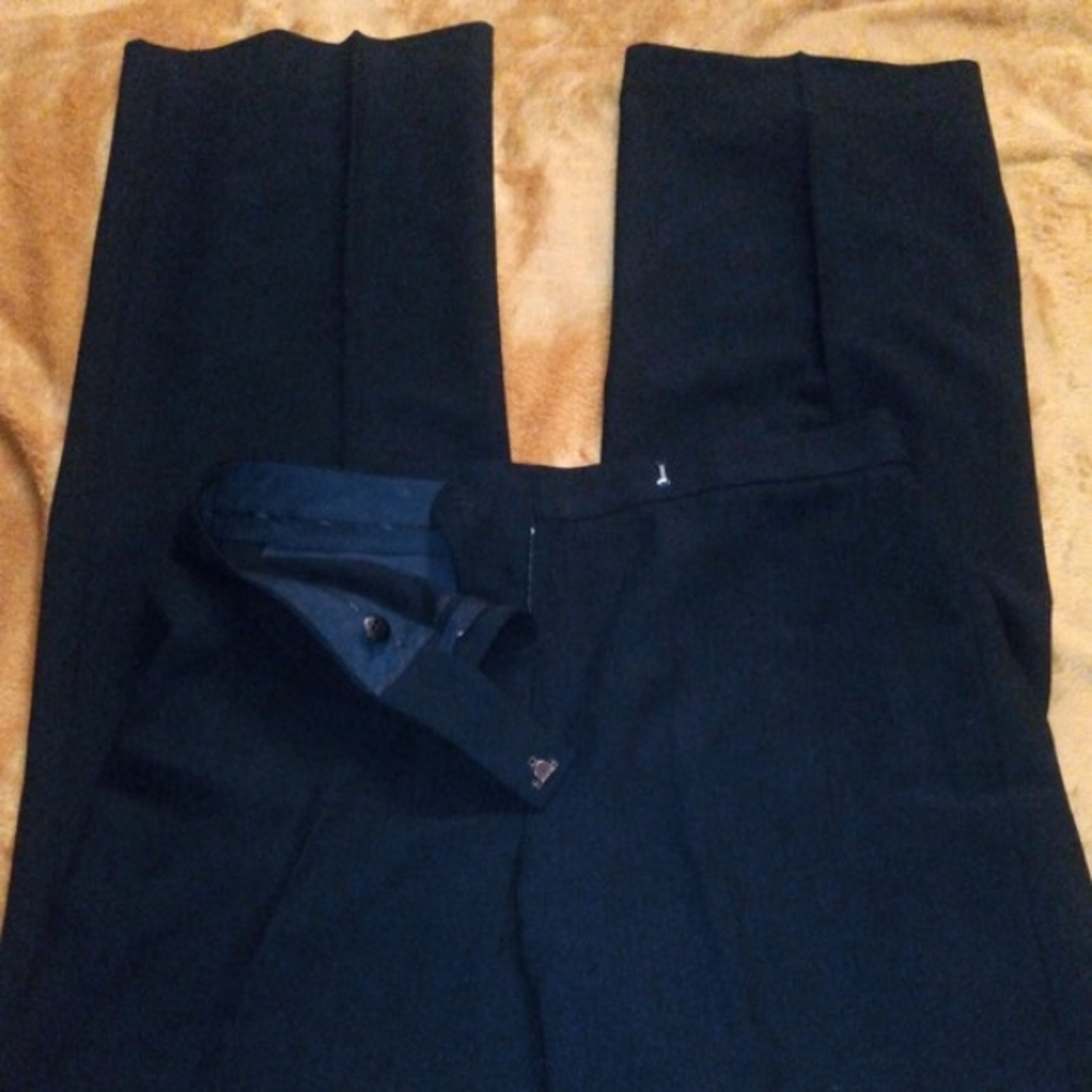 J. Crew Black Tonal Striped Wool Straight Leg Pants Sz 6 NWT - Picture 4 of 14